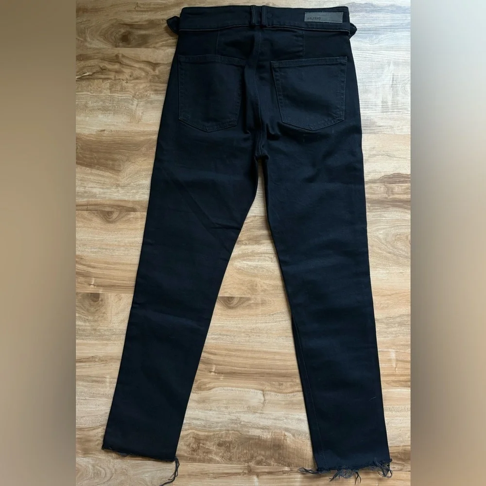 NWOT - GRLFND Zoey Belted Cropped Jeans in Black - Size 26
